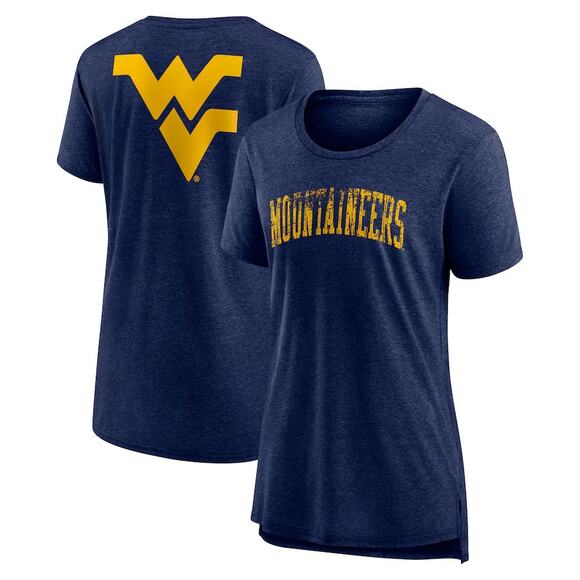Fanatics Tops - NWOT! Fanatics West Virginia Mountaineers Tri-Blend T-Shirt - Size 2XL